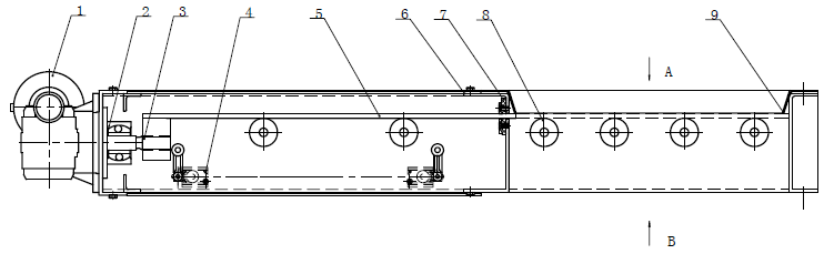TZMD電動閘門結(jié)構(gòu)示意如圖